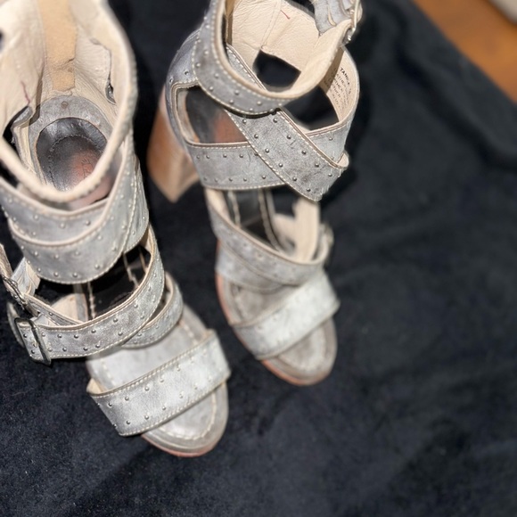 Freebird Silver Studded Sandals - Picture 3 of 10